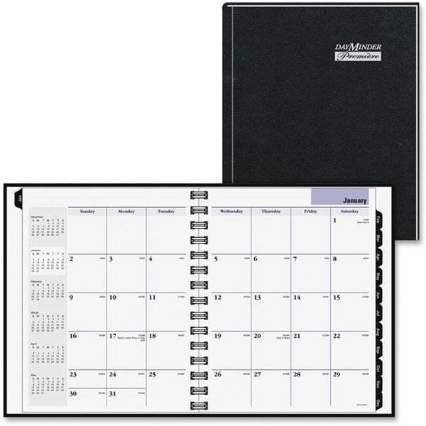 At-A-Glance At-A-Glance AAGG400H00 7 x 9 in. Dayminder Hard-Cover Monthly Planner; Black AAGG400H00